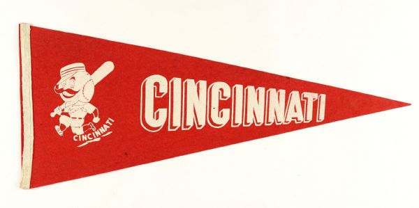 1940s Cincinnati Reds Full Size 27" Pennant