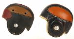 1940's Leather Football Helmet Collection - Lot of 2