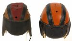 1940's Leather Football Helmet Collection - Lot of 2