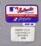 2008 Greg Maddux Los Angeles Dodgers Game Worn Road Jersey (MEARS A5)