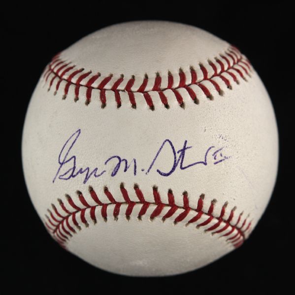 2000-10 George Steinbrenner New York Yankees Single Signed OML Selig Baseball (PSA/DNA)