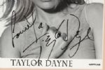 1996 Taylor Dayne Signed 16 x 22 Framed Display (JSA)