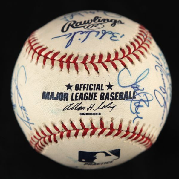 2000 Milwaukee Brewers Team Signed OML Selig Baseball w/ 20 Signatures (JSA)