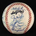 2000 Milwaukee Brewers Team Signed OML Selig Baseball w/ 20 Signatures (JSA)