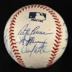 2000 Milwaukee Brewers Team Signed OML Selig Baseball w/ 20 Signatures (JSA)