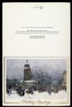1988-92 Bud Selig Milwaukee Brewers Signed Christmas Card (JSA)