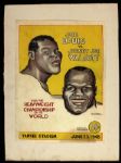 1948 11" x 15" Joe Louis vs. Jersey Joe Walcott Front Cover of Program