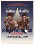 1989-93 Michael Carbajal vs. Oscar De La Hoya & Sugar Ray Leonard vs. Roberto Duran Fight Posters - Lot of 9