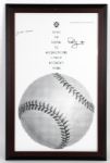 1995 Robin Yount Hank Aaron Milwaukee Brewers Signed 16" x 26" Framed Print (JSA)
