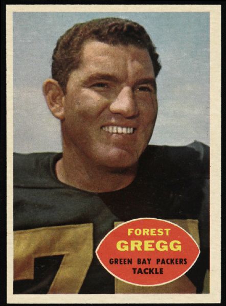 1960 Forrest Gregg Green Bay Packers Topps #56 Rookie Trading Card