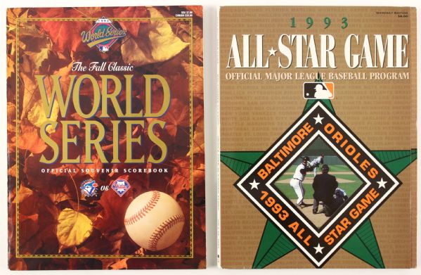 1975-99 World Series & All Star Game Program Collection - Lot of 49