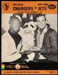 1967 San Diego Chargers New York Jets San Diego Stadium AFL Game Program