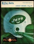 1968 Buffalo Bills New York Jets War Memorial Stadium AFL Game Program