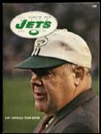 1971 New York Jets Official Yearbook w/ Weeb Ewbank & Joe Namath Covers