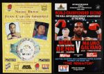 1989-96 Nigel Benn World Middle & Super Middleweight Champion Fight Program Collection - Lot of 8