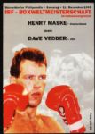 1993-96 Henry Maske World Light Heavyweight Champion German Language Fight Program Collection - Lot of 7