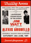 1981-82 Alexis Arguello World Lightweight Champion Title Fight Program Collection - Lot of 2