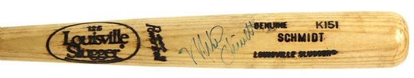1986-89 Mike Schmidt Philadelphia Phillies Signed Louisville Slugger Professional Model Game Used Bat (MEARS LOA/JSA)