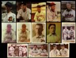 1880's-50's Major League Baseball Player 3.5 x 5 Photo Card Collection - Lot of 46 w/ Walter Johnson, Sam Rice, Wee Willie Keeler & More