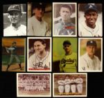 1880's-50's Major League Baseball Player 3.5 x 5 Photo Card Collection - Lot of 46 w/ Walter Johnson, Sam Rice, Wee Willie Keeler & More