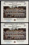 1974 World Football League Inaugural Game Certificate of Attendance - Lot of 2