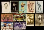 1900s-40s Boxing Postcard Photography Trading Card Collection - Lot of 26 with John L. Sullivan Cabinet Card