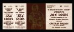 1968-81 Joe Louis World Heavyweight Champion Memorabilia Collection - Lot of 3 w/ Original Photo, Ticket & Commemorative Coin