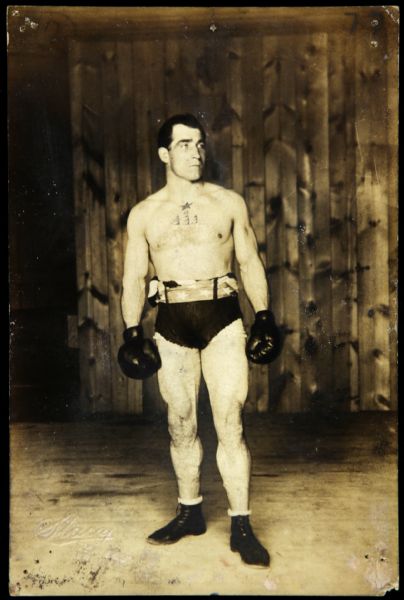 1900 circa Tom Sharky Heavyweight Title Contender Original 4" x 6.5" Photo