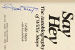 1988 Willie Mays San Francisco Giants Signed Say Hey Hardcover Autobiography (JSA)
