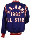 1963 US Army Basketball All Stars Game Worn Warm Up Jacket (MEARS LOA)