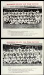1953-65 Milwaukee Braves Team Photo Collection - Lot of 16