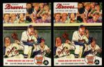 1954 Milwaukee Braves County Stadium Unscored Scorecard Collection - Lot of 2