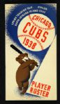 1938 Chicago Cubs Spring Training Trip Player Roster Book