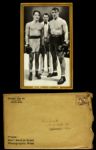 1934 Max Baer Jack Dempsey Primo Carnera Goudey R309 Premium w/ Original Mailing Envelope