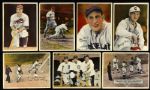 1936 Pastel Photo R312 Baseball Trading Cards - Lot of 15 w/ Casey Stengel, Bill Dickey & More