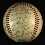 1951 New York Giants Team Signed ONL Frick Baseball w/ 25 Signatures Including Willie Mays Rookie,  Monte Irvin, Leo Durocher & More (JSA)