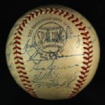 1951 New York Giants Team Signed ONL Frick Baseball w/ 25 Signatures Including Willie Mays Rookie,  Monte Irvin, Leo Durocher & More (JSA)