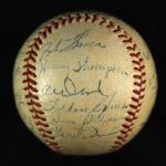 1951 New York Giants Team Signed ONL Frick Baseball w/ 25 Signatures Including Willie Mays Rookie,  Monte Irvin, Leo Durocher & More (JSA)
