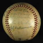 1943 Chicago Cubs Team Signed Worth Baseball w/ 18 Signatures Including Kiki Cuyler, Hiram Bithorn, Stan Hack & More (JSA)