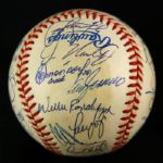 1999 New York Yankees World Series Champions Team Signed OAL Budig Baseball w/ 33 Signatures Including Derek Jeter, Mariano Rivera, Joe Torre & More (JSA Full Letter)
