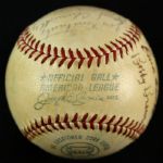 1971-73 New York Yankees Hall of Famers & Stars Multi Signed OAL Cronin Baseball w/ 19 Signatures Including Lefty Gomez, Bill Dickey & More (JSA Full Letter)