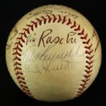1971-73 New York Yankees Hall of Famers & Stars Multi Signed OAL Cronin Baseball w/ 19 Signatures Including Lefty Gomez, Bill Dickey & More (JSA Full Letter)