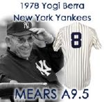 1978 Yogi Berra New York Yankees Game Worn Coaches Home Jersey (MEARS 9.5) World Series Season!