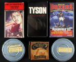 1894-2005 Lot of 700 Movies Includes Projector Corbett Fitzsimmons Ali Foreman Frazier Graziano