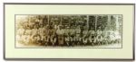 1948 (recently produced) 10" x 24" Sepia Framed Matted Baxter Springs Kansas Junior Cardinal League Winners 