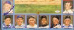 1990 Perez Steele Signed 21 x 25 Framed and Matted Print with 13 Signatures Aaron Banks Yastrzremski Bench (JSA Full Letter)