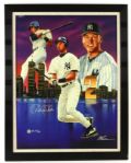 1995-2013 Derek Jeter New York Yankees  "The King of New York" Signed 23" x 30" Oil Painting (JSA Full Letter)