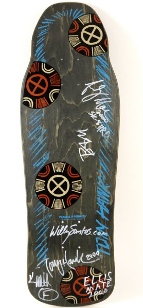 2000 Signed Skateboard Deck Hawk Margera Santos Ellis MacDonald (JSA Full Letter)