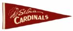 1940s circa St. Louis Cardinals Full Size 29" Pennant