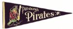 1950s circa Pittsburgh Pirates Full Size 29" Pennant